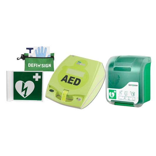 ZOLL AED Plus & seinäkaappi (muovi)
