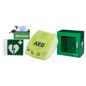 ZOLL AED Plus & seinäkaappi (metalli)