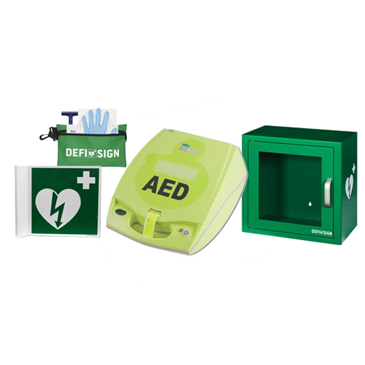 ZOLL AED Plus & seinäkaappi (metalli)